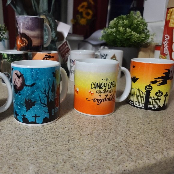 "Halloween" Coffee Spooky Mug / Cup- 11 oz. Ceramic NWT - Picture 6 of 8